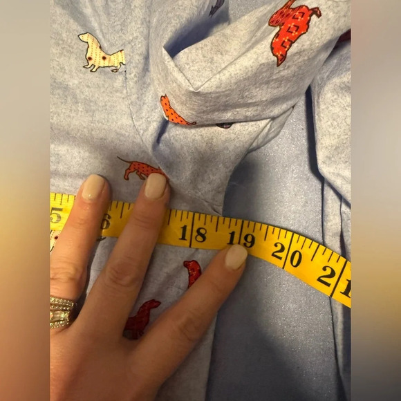 Talbots Blue Dog Silhouette Button Down Top - Picture 2 of 5